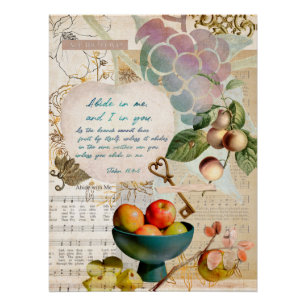 Abide in Me Fruitful Faith Poster