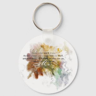 Abide in Me Key Ring