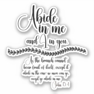 Abide in Me KJV Bible Verse
