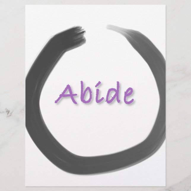 Abide Zen Buddhist Enso Circle (Front)