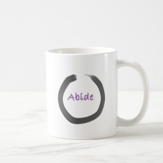 Abide Zen Buddhist Enso Circle Coffee Mug (Right)