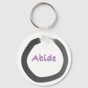 Abide Zen Buddhist Enso Circle Key Ring