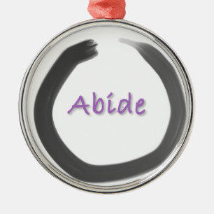 Abide Zen Buddhist Enso Circle Metal Tree Decoration