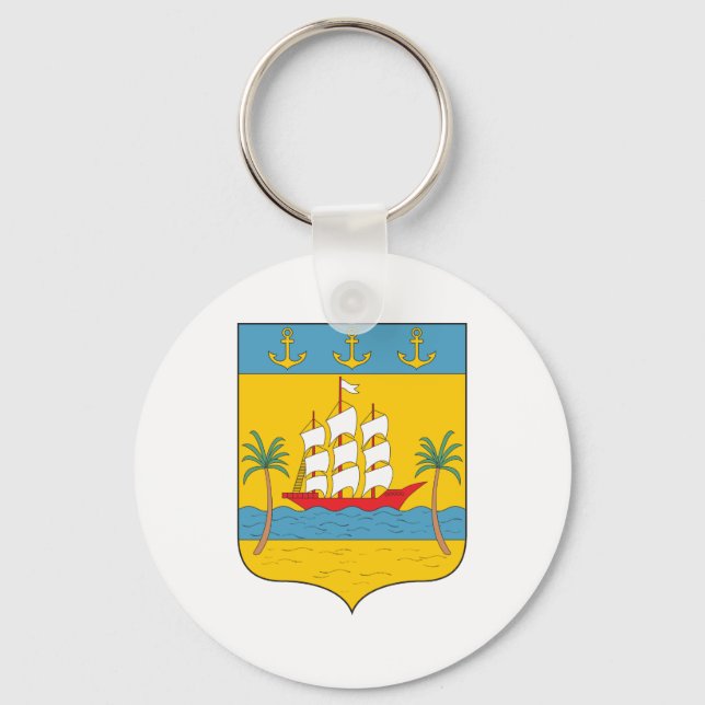 Abidjan Coat of Arms Key Ring (Front)
