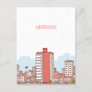 Abidjan Ivory Coast Travel Postcard