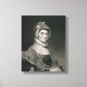 Abigail Adams, engraved by G.F. Storm (fl.c.1834) Canvas Print