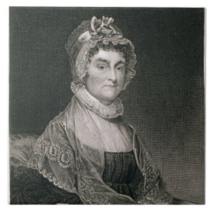 Abigail Adams, engraved by G.F. Storm (fl.c.1834) Tile
