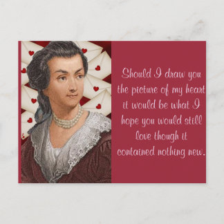 Abigail Adams love letters Postcard