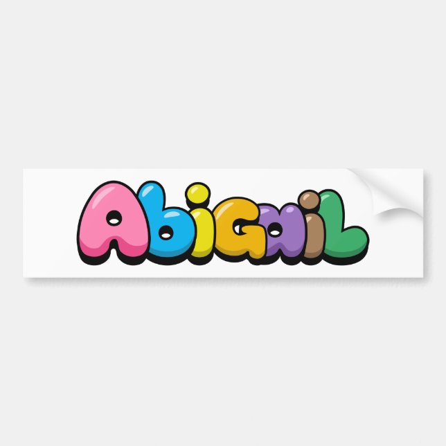 Abigail Bumper Sticker (Front)