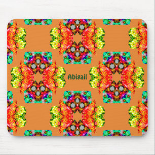 ABIGAIL~ Golden Bows Pattern ~ Personalised Mouse Mat
