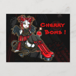 "Abigail" Gothic Fairy Cherrybomb Angel Postcard
