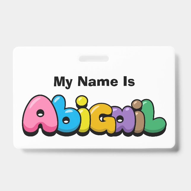 Abigail ID Badge (Front)