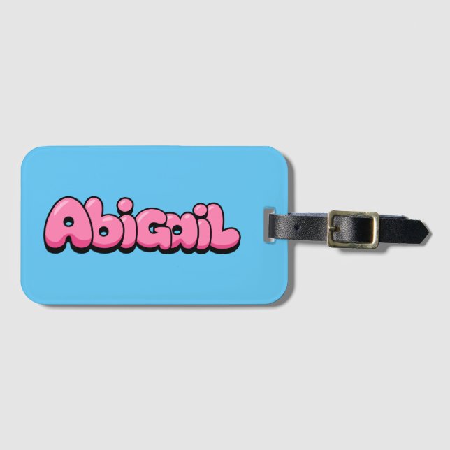 Abigail Luggage Tag (Front Horizontal)