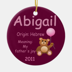 Abigail / Photo Ceramic Tree Decoration