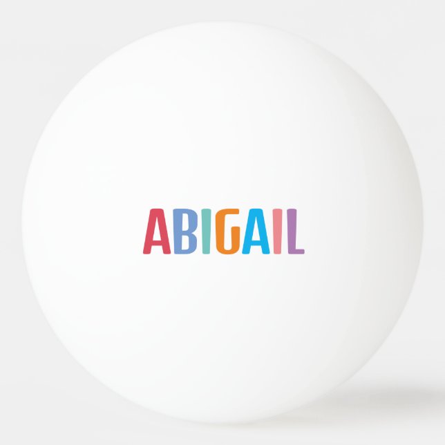 Abigail Ping Pong Ball (Front)