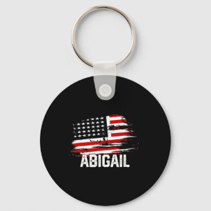 Abigail Usa Flag Personalised 4th Of July Abigail Key Ring