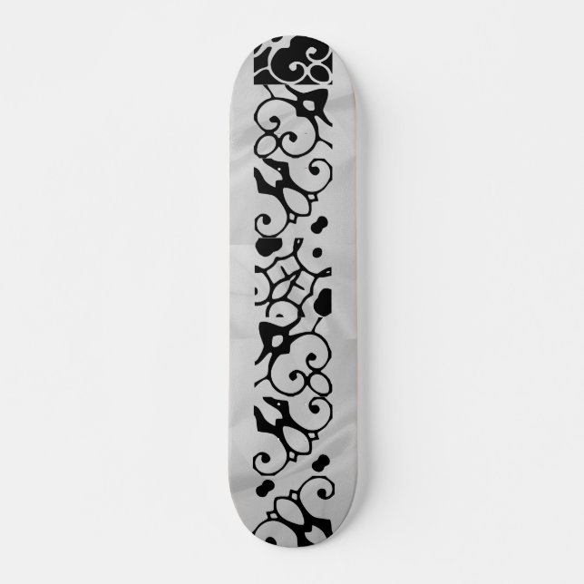 Abigail White Wave Wingnut Designer V Skateboard (Front)