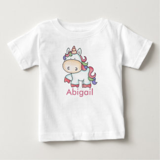 Abigail's Personalised Unicorn Gifts Baby T-Shirt