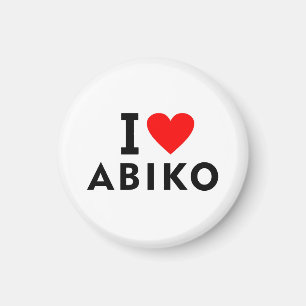 Abiko Japan love city heart like travel Magnet