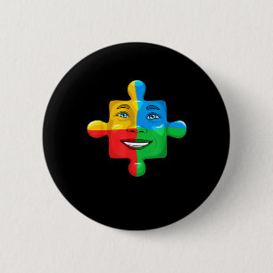 Abilities Outweigh Disabilities Autism awareness I 6 Cm Round Badge