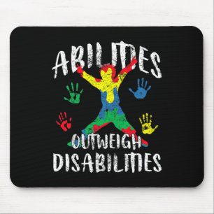 Abilities Outweigh Disabilities Autism Awareness P Mouse Mat