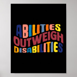 Abilities Outweigh Disabilities School Psychologis Poster