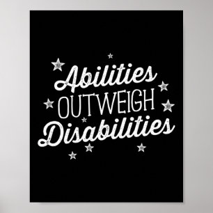 Abilities Outweigh Disabilities Speech Therapy SL Poster