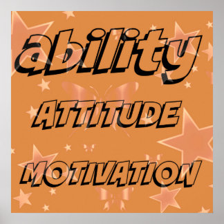 Ability Motivation Attitude Poster