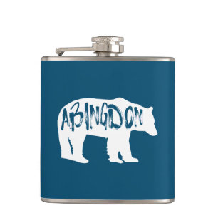 Abingdon Virginia Bear Hip Flask