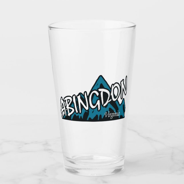 Abingdon Virginia Mountains Glass (Front)
