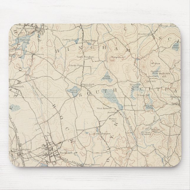 Abington, Massachusetts Mouse Mat (Front)