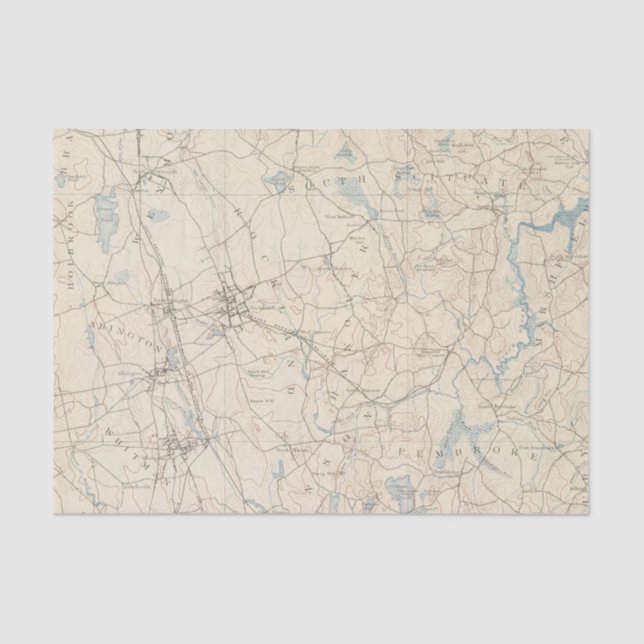 Abington, Massachusetts Tissue Paper (Front)