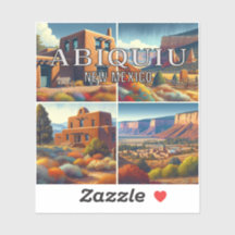 Abiquiu New Mexico 3 Inch Vinyl Sticker