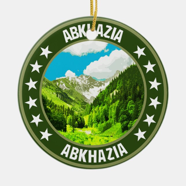 Abkhasia                                           ceramic tree decoration (Front)