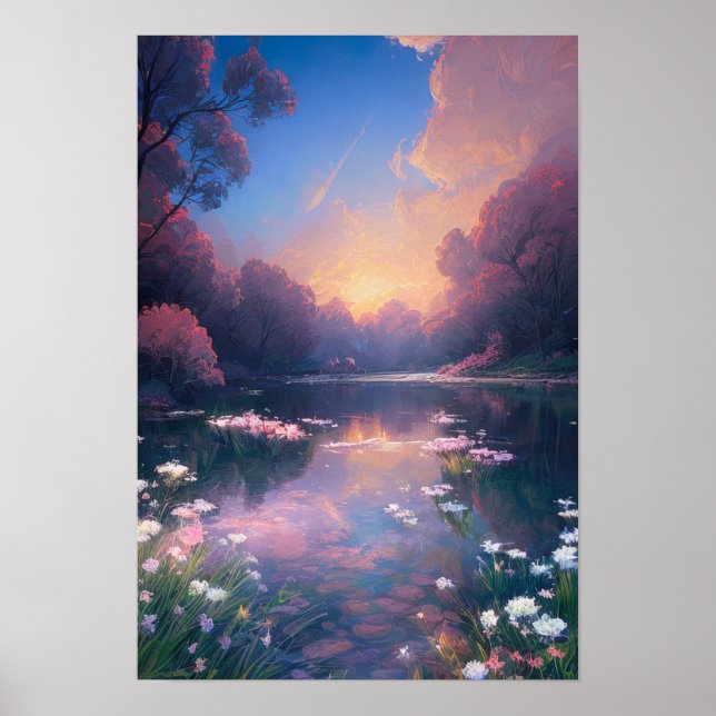 Ablaze in Twilight's Embrace Poster (Front)