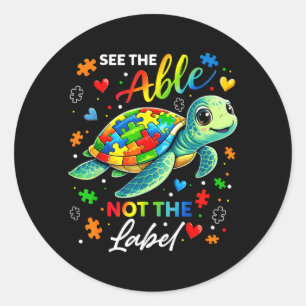 Able Not Label Turtle Au Awareness For Men Women