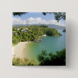 Able Tasman NP, Nelson, New Zealand. The many 15 Cm Square Badge