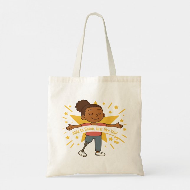 Able to Shine, Juat like You Tote Bag (Back)