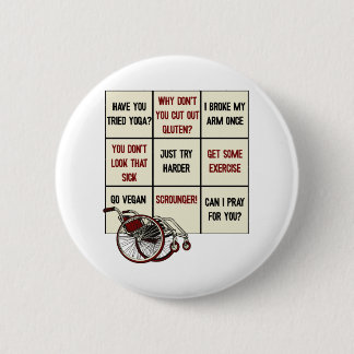 Ableism bingo disability humor! For disabled peopl 6 Cm Round Badge