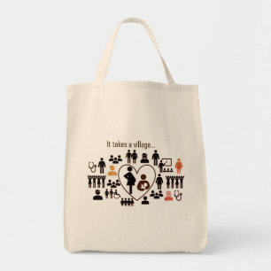 ABM It Takes a Village Grocery Tote