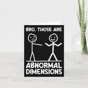Abnormal Dimensions Workout Gym Funny Bodybuilding Card