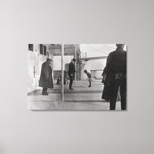 Aboard the Titanic Canvas Print (Front)