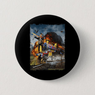 Aboard The Trump Train Funny Donald Trump 2024 Ele 6 Cm Round Badge
