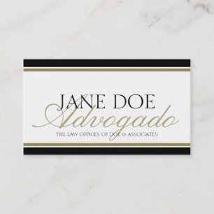 Abogado Advogado Business Card