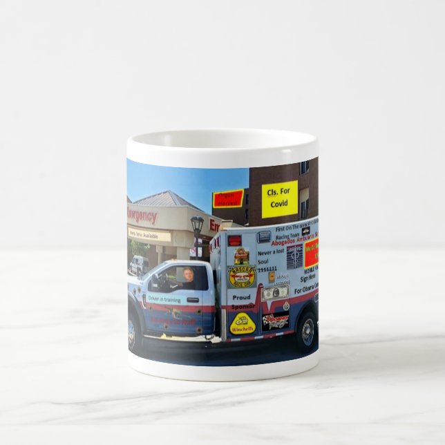 Abogado ambulance service coffee mug (Center)