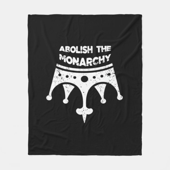 Abolish Anti No Kings In America Bumper Classic Fleece Blanket (Front)