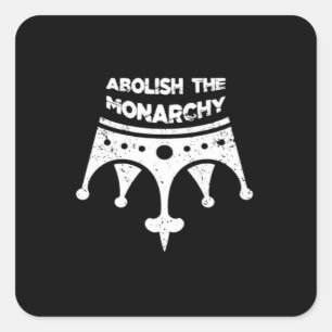 Abolish Anti No Kings In America Bumper Classic Square Sticker