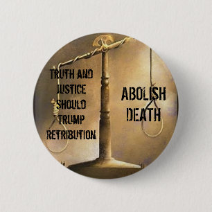 Abolish Death 6 Cm Round Badge