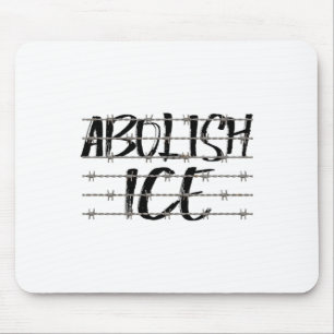 Abolish Ice Byrbed Wire Protest And Resist Support Mouse Mat