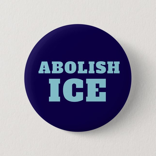 Abolish ICE Protest Sticker Decal  6 Cm Round Badge (Front)
